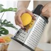 Stainless Steel Cheese Grater 9in 4 Sides, Perfect Grater For Parmesan Cheese. Vegetables, Ginger- Dishwasher Safe, Durable Random Color - Random