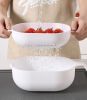 Multi Purpose Vegetables Cutter Slicer Grater Colander Mandoline - White