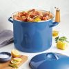 16qt Porcelain Enamel Covered Stock Pot 4 out of 5 stars with 163 reviews 163 - Blue