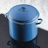 16qt Porcelain Enamel Covered Stock Pot 4 out of 5 stars with 163 reviews 163 - Blue