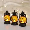 LED Haloween Pumpkin Ghost Lanter Candle Light Halloween Party Decoration for Home Holiday Bar Horror Props Oil Lamp Kids Toy - Style C