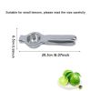 1pc Stainless Steel Lemon Squeezer Press; Hand Juicer Kitchen Tool - Silvery