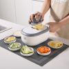 Multi Purpose Vegetables Cutter Slicer Grater Colander Mandoline - White