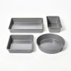 8pc Nonstick Bakeware Set - grey